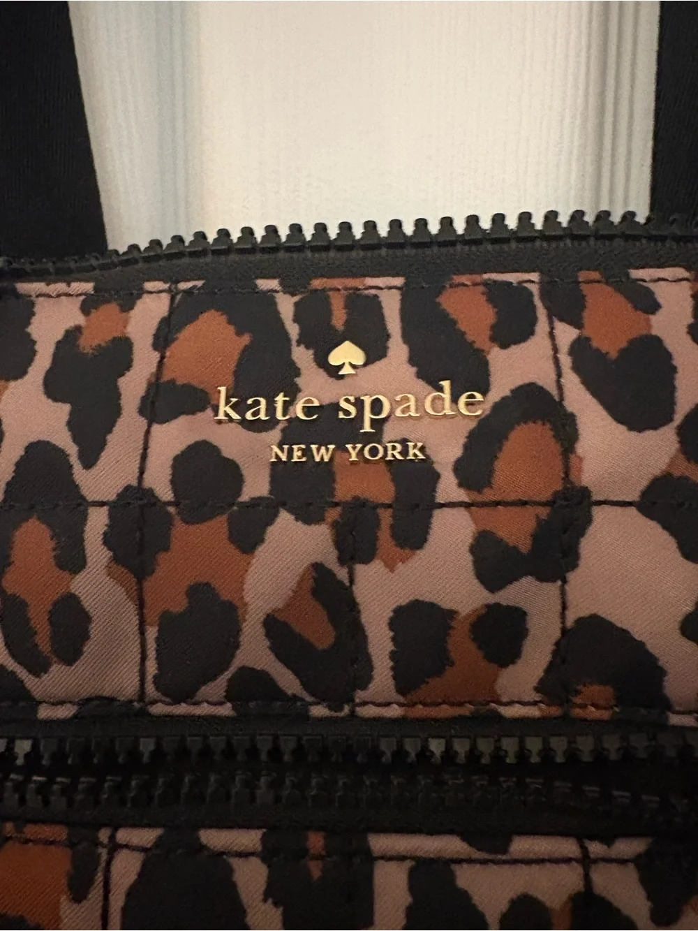 kate spade quilted leopard